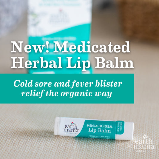 Medicated Herbal Lip Balm | Earth Mama Organics