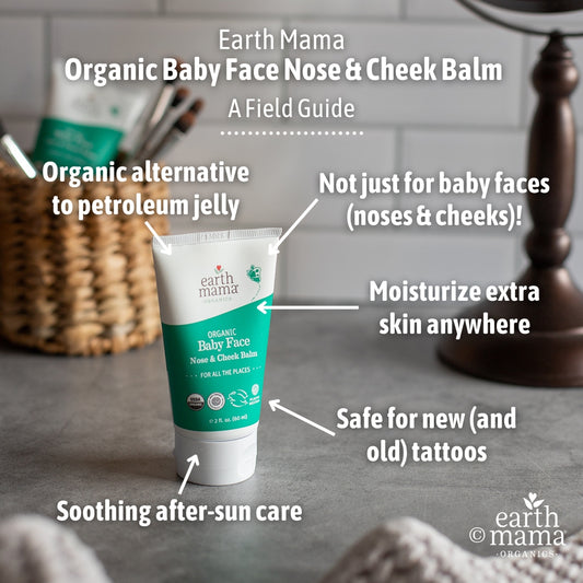 Organic Alternative to Petroleum Jelly | Organic Baby Face Nose & Cheek Balm