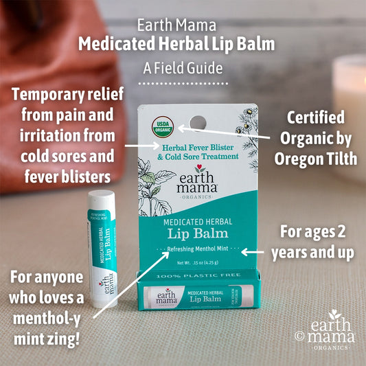 Medicated Herbal Lip Balm for Fever Blisters