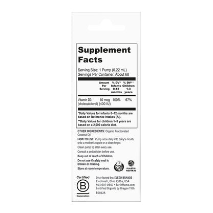 Organic Vitamin D Drops