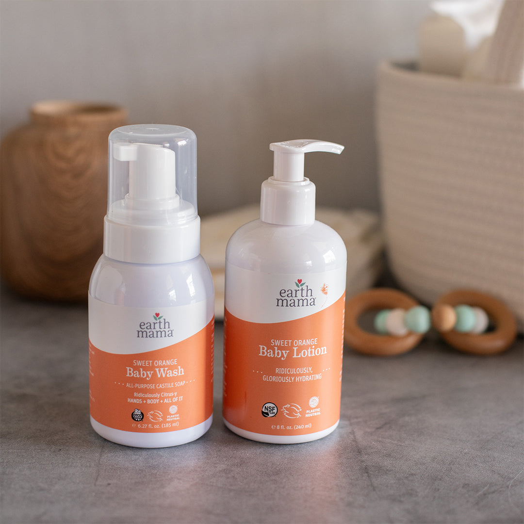 Sweet Orange Baby Wash + Lotion Set